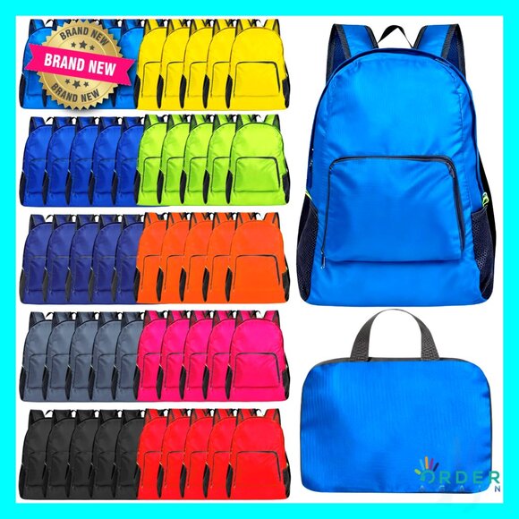 Lightweight Foldable Backpack Travel Gym Hiking Water-Resistant Multi-Pocket main image 7
